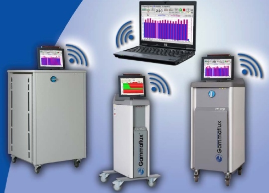 The Wireless LAN option waives the need for complex wiring: the hot runner<br />
temperature controllers on the injection moulding machines communicate with the<br />
production manager's office wirelessly via a base station and provide him with a<br />
constant overview both of the entire production process and of the condition of<br />
each individual machine