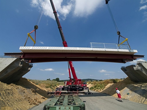 Europe's first plastics road bridge