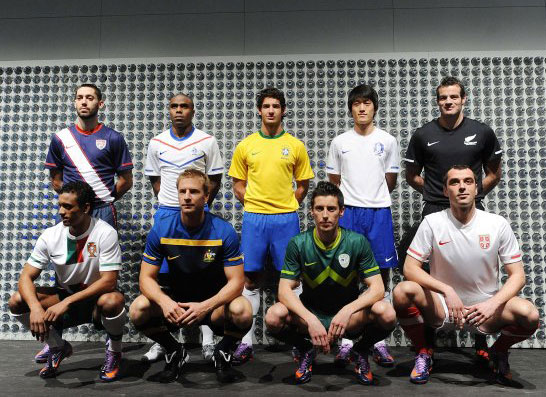 World Cup shirts made out of recykled bottles