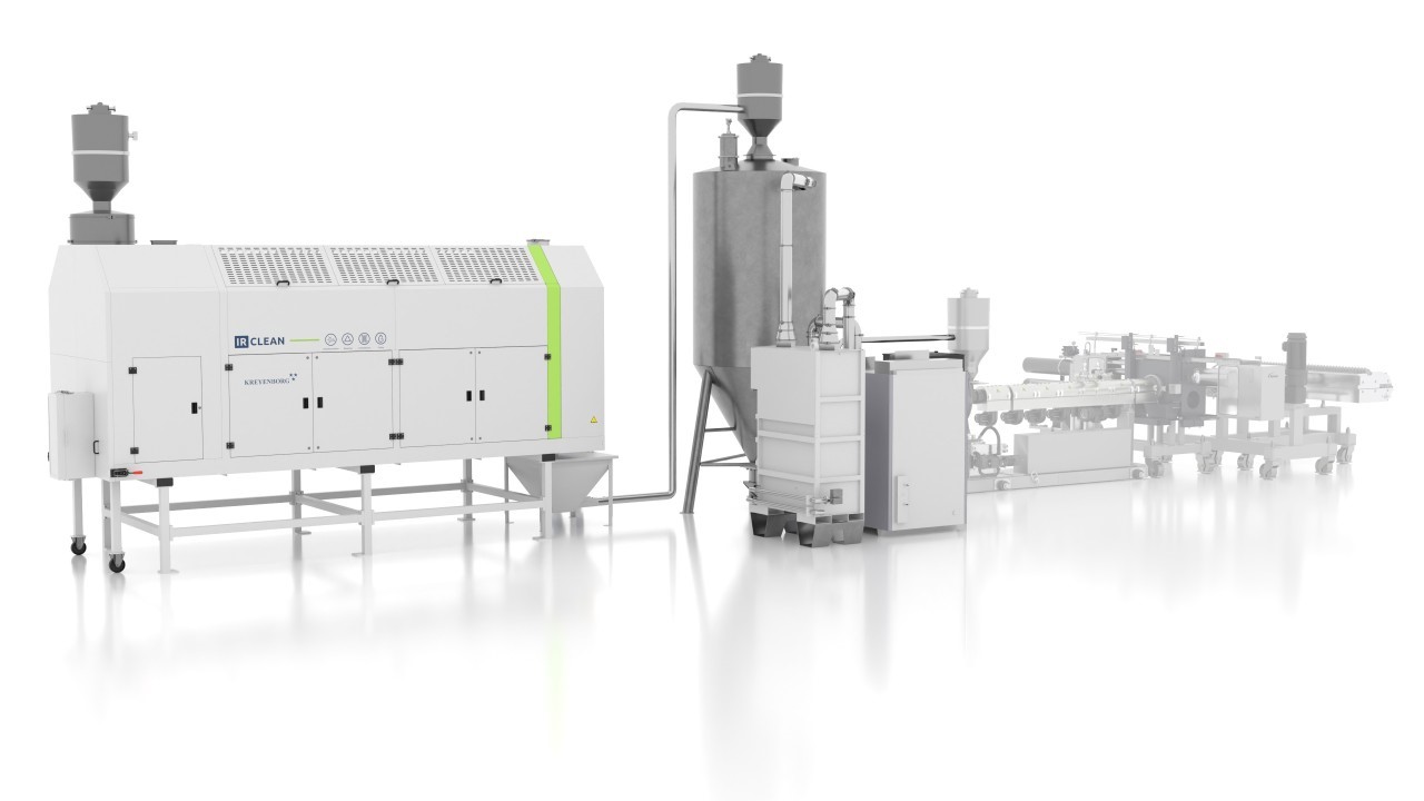 Decontamination of rPET flakes for food packaging using IR-CLEAN (FDA/EFSA compliant)