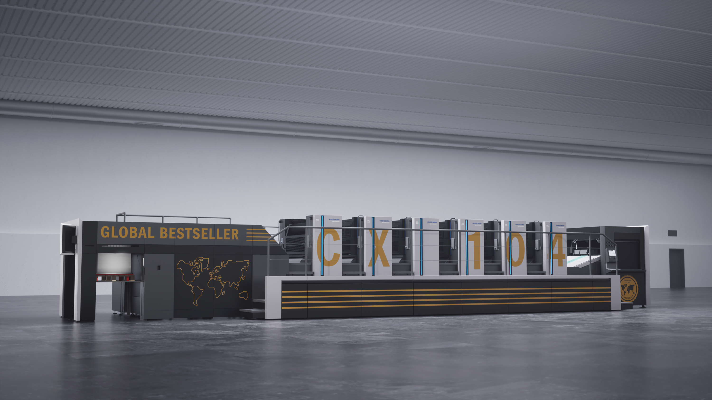 In production since 2021, the Speedmaster CX 104 is the bestseller at HEIDELBERG and the universal press for a whole range of applications in packaging, label, and commercial printing.