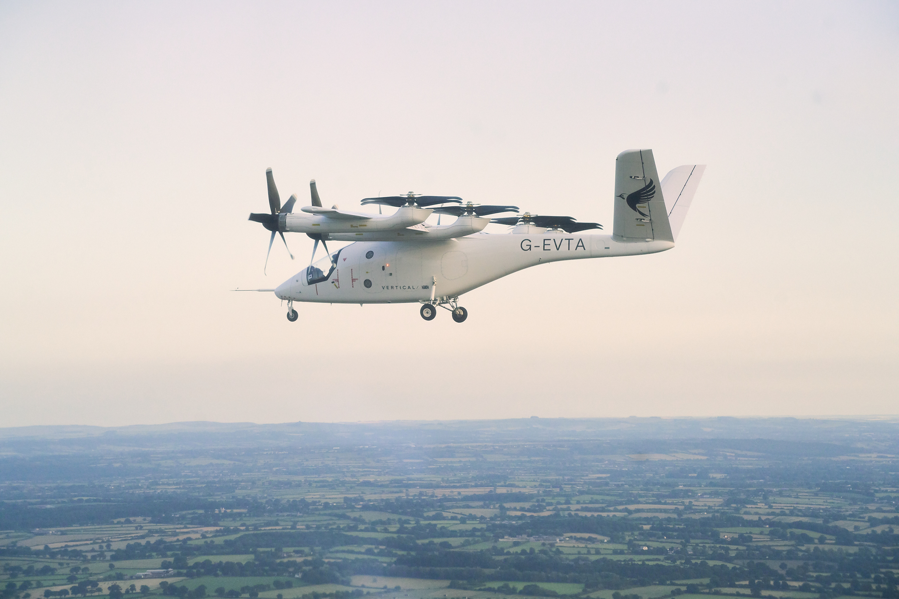 Vertical’s full-scale VX4 prototype during piloted flight testing