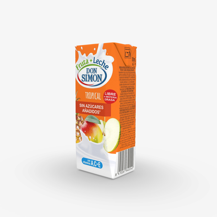 Aseptic Tetra Brik Aseptic 200 ml Slim Leaf carton with a paper-based barrier
