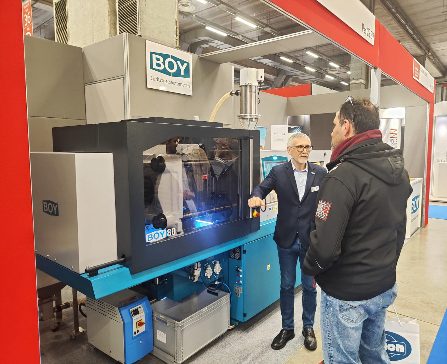 Presentation of the Boy 80 Electric injection moulding machine at the Mecspe 2026 trade fair