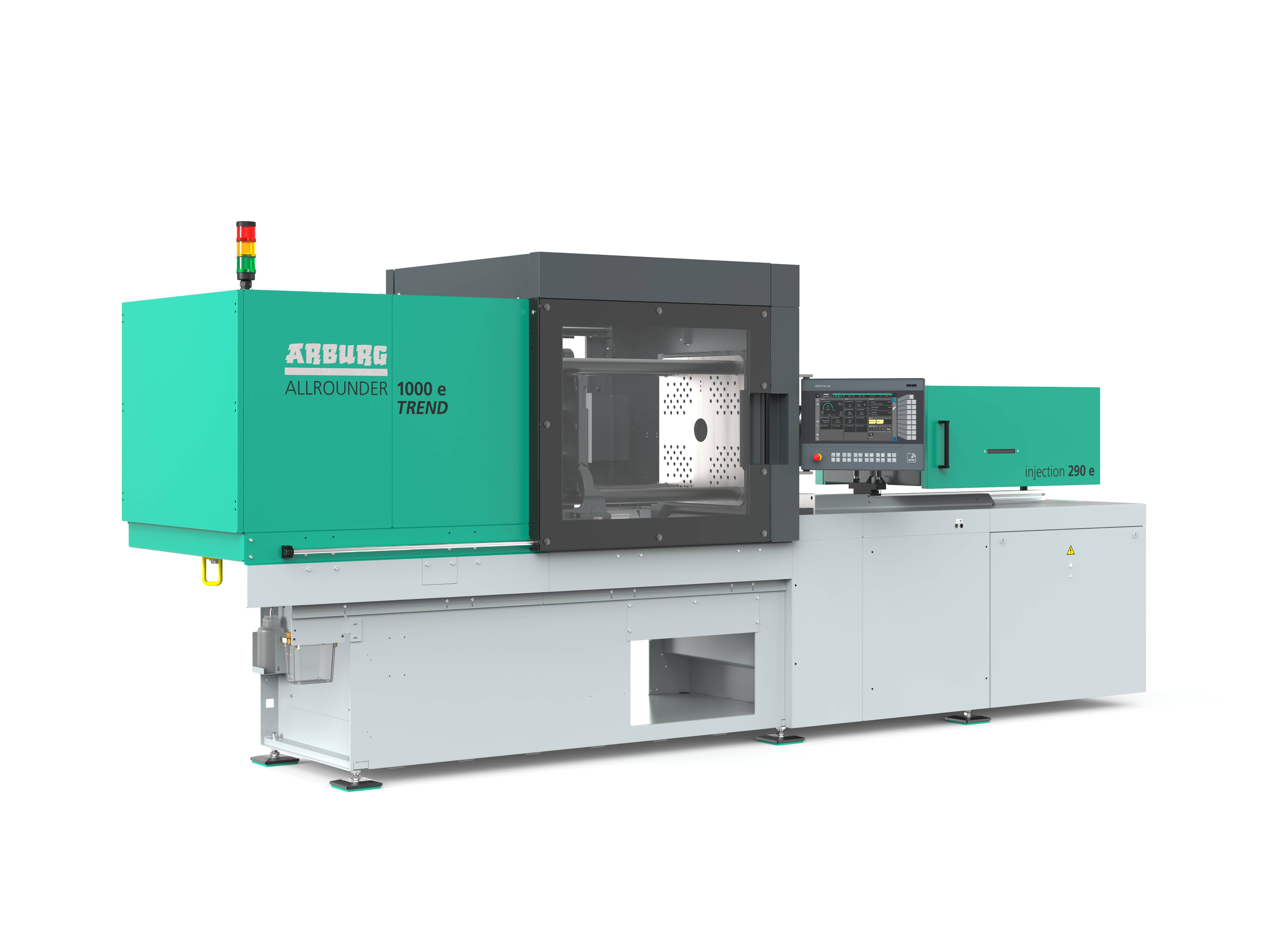 The new Allrounder Trend injection moulding machines have a configuration tailored to current market requirements: they are offered with short delivery times, are quick to commission, very easy to operate and maintain, and feature low investment and operating costs
