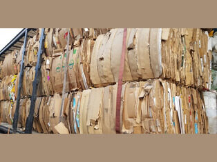Waste paperboard