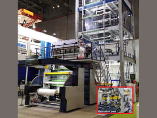 Five-layer extruder 