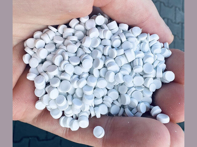 Rigid white PVC...