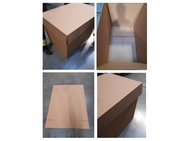 Solid cardboard box...