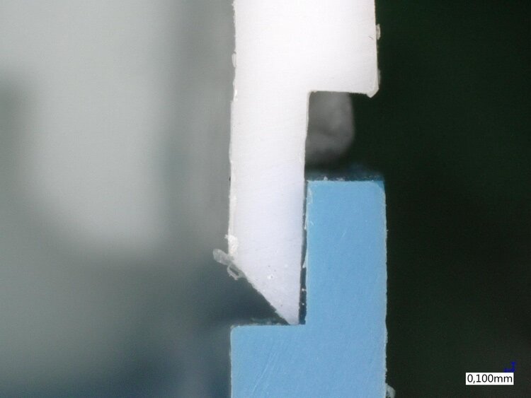 Step joint before welding