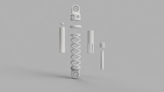 3D-printed shock absorber