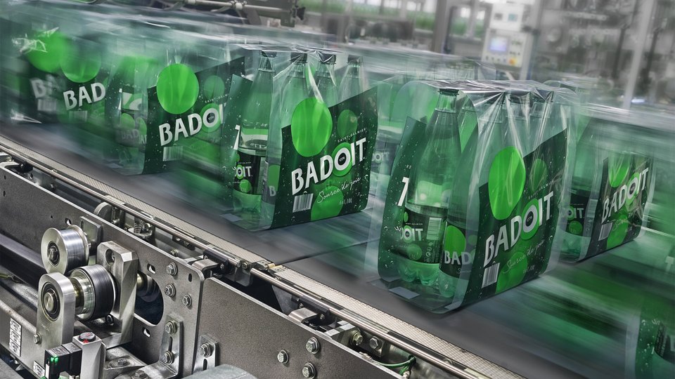 KHS revolutionizes packaging processes at the Badoit mineral water bottling plant