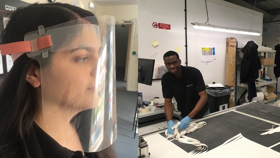 TRB produces face visors for healthcare workers