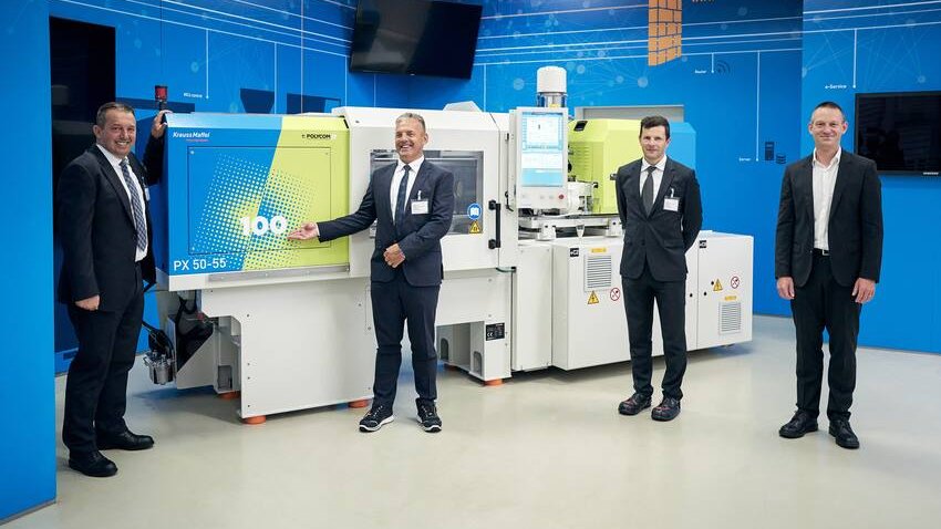 KraussMaffei delivers 100th injection molding machine to Polycom