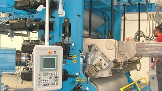 Single calender extrusion