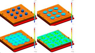 Simulate compression mold