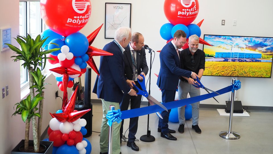 Polykemi’s new factory in the USA is now inaugurated