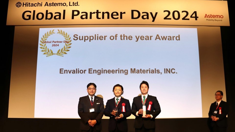 Envalior honored ad Hitachi Astemo's leading global mechanical supplier 