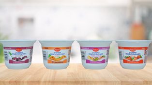 First recycled yoghurt cu