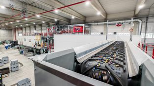 New battery sorting line 